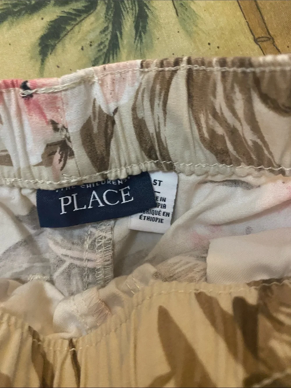 The Children's Place Cream Floral Hawaiian Shirt & Shorts Set